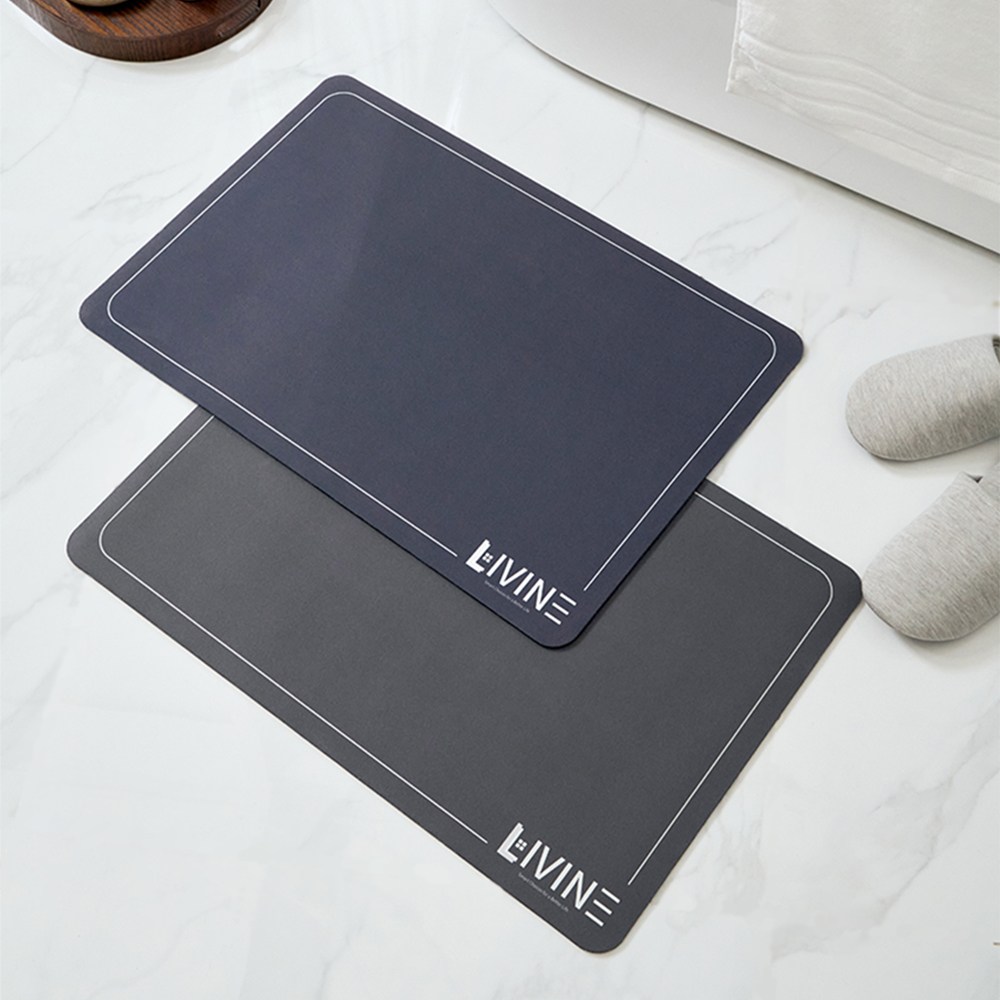 리바인 빨아쓰는 규조토 발매트 욕실매트 주방매트 화장실발매트 화장실발판, [회색] 욕실용 40*60cm 9,900원