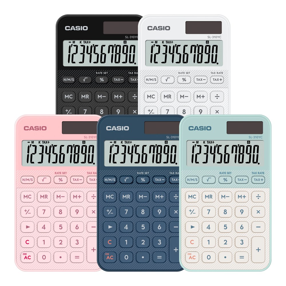 카시오 계산기 SL-310YC 미니 신모델 휴대용 본사정품, 라이트핑크 12,700원