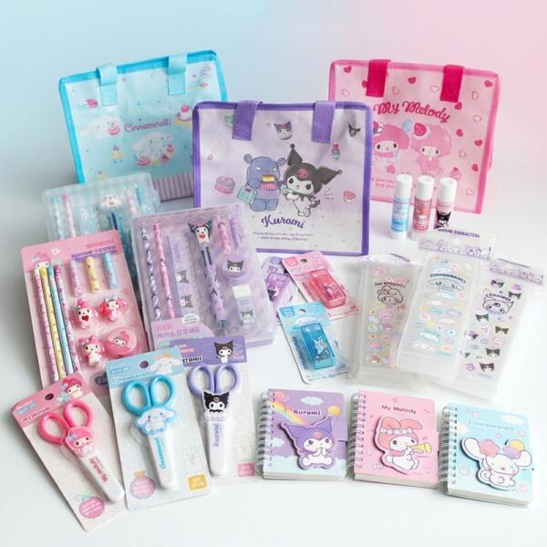[갓샵] 타포린백 산리오 문구 학용품 선물 세트 [7종 시나모롤 쿠로미 마이멜로디 입학 졸업 조카 새학기 신학기 36,500원