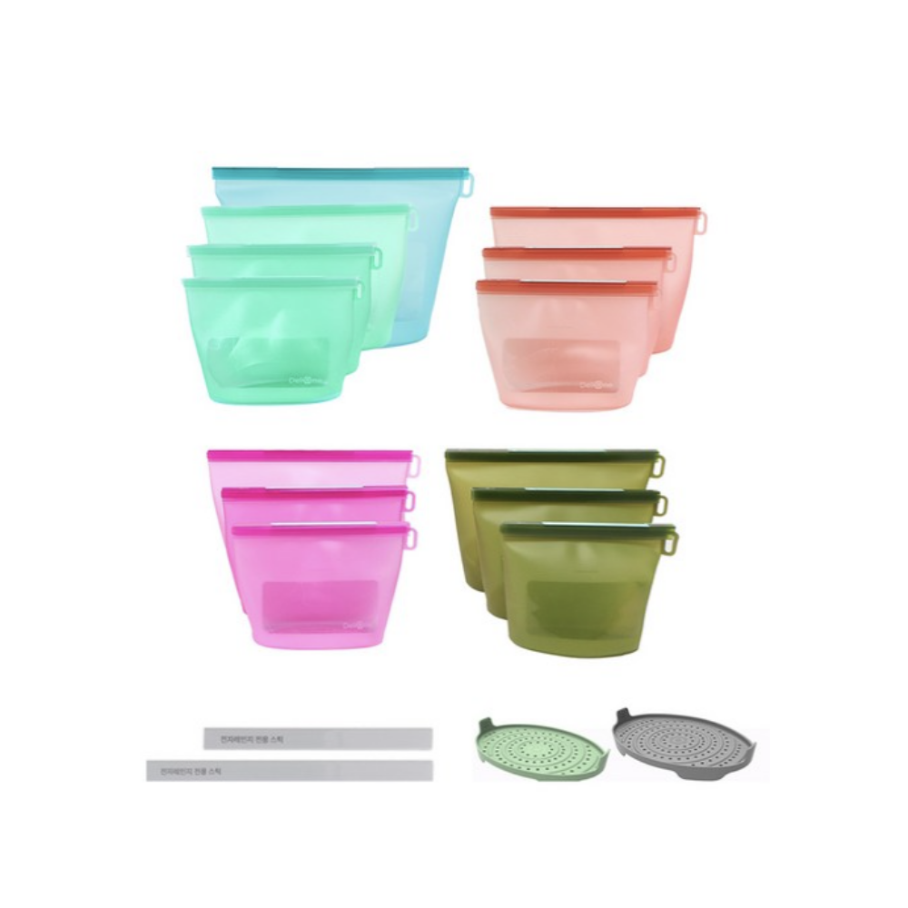 델리원 뉴 액상 실리콘 지퍼백 13종 + 띄우개 2종 + 전용스틱 2종 세트 159,900원