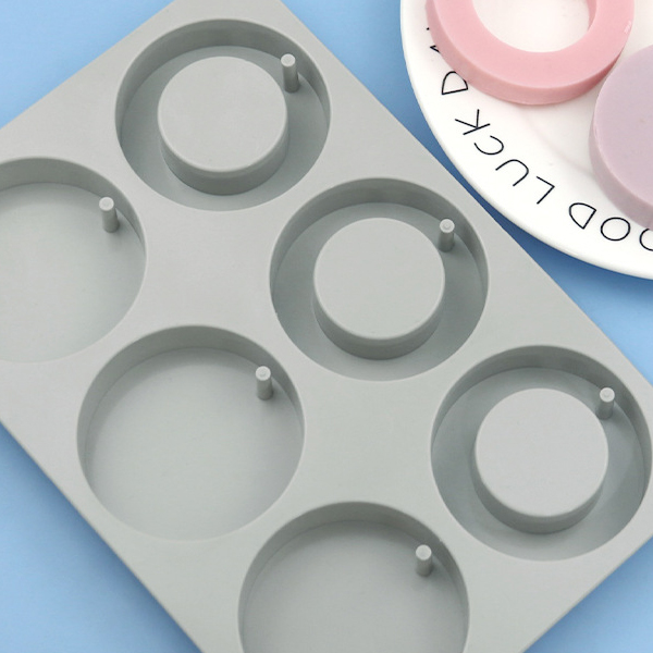 석고방향제 몰드 링 타블렛6구 랜덤 실리콘몰드 틀 비누 캔들재료 DIY 13,500원