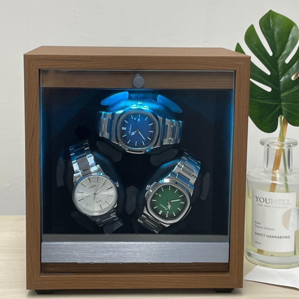 제로쿨 LED 불빛 워치와인더 3구 오토매틱 시계 보관 52,800원