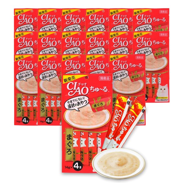 챠오츄르 고양이 짜먹는 간식, 참치, 56g, 18개 41,500원