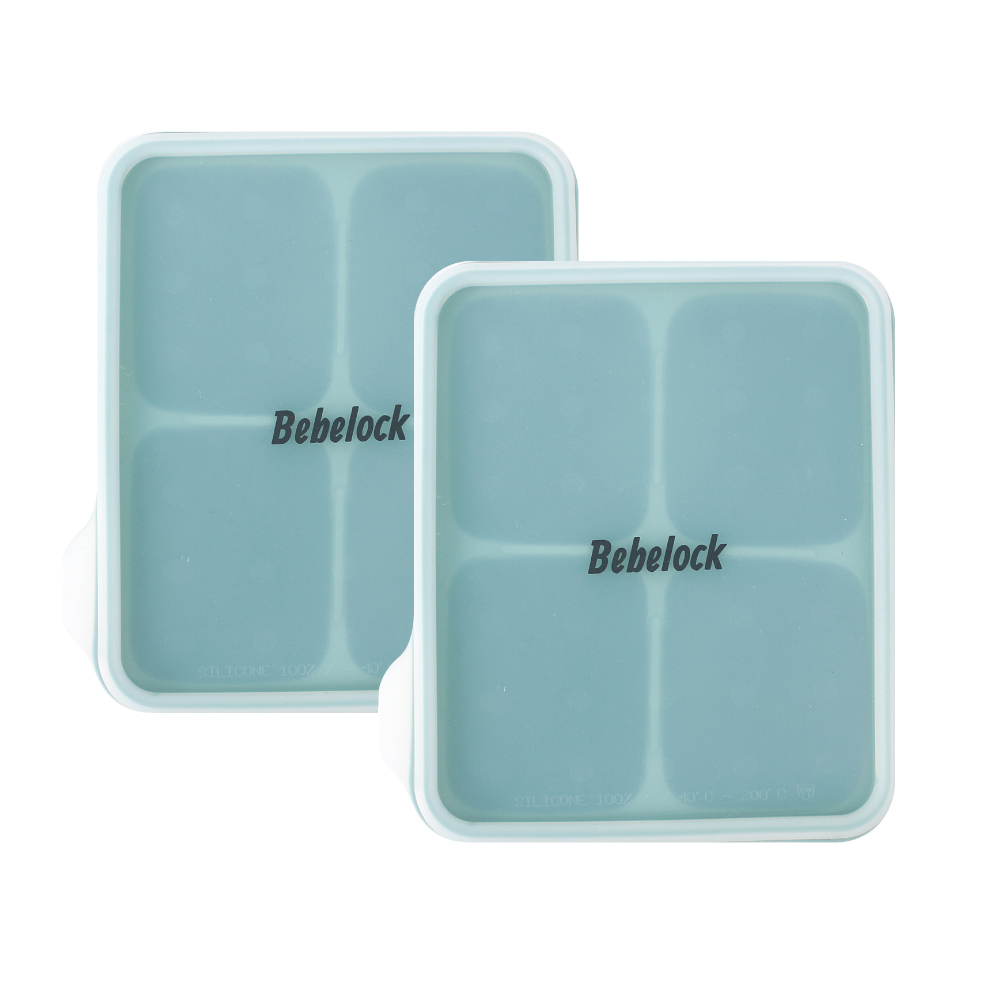 베베락 엘파 실리콘 큐브 2P(냉동보관용기_뚜껑포함 13.5cm X 15cm), 엘파 실리콘큐브(민트그린2P), 1개 14,900원