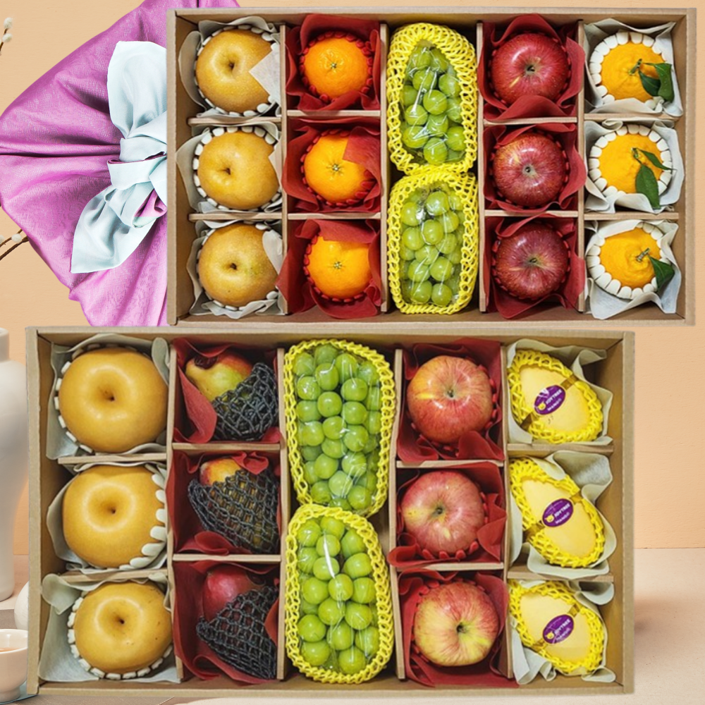 프리미엄 과일 선물 세트 선물용 명품 특품 사과 배 샤인머스켓 애플망고 골드망고 혼합 세트 199,000원