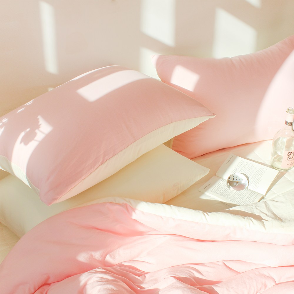 루시드슬립 국내산 부드러운 디어마이 리버서블 워싱 베개커버 2p 9,250원