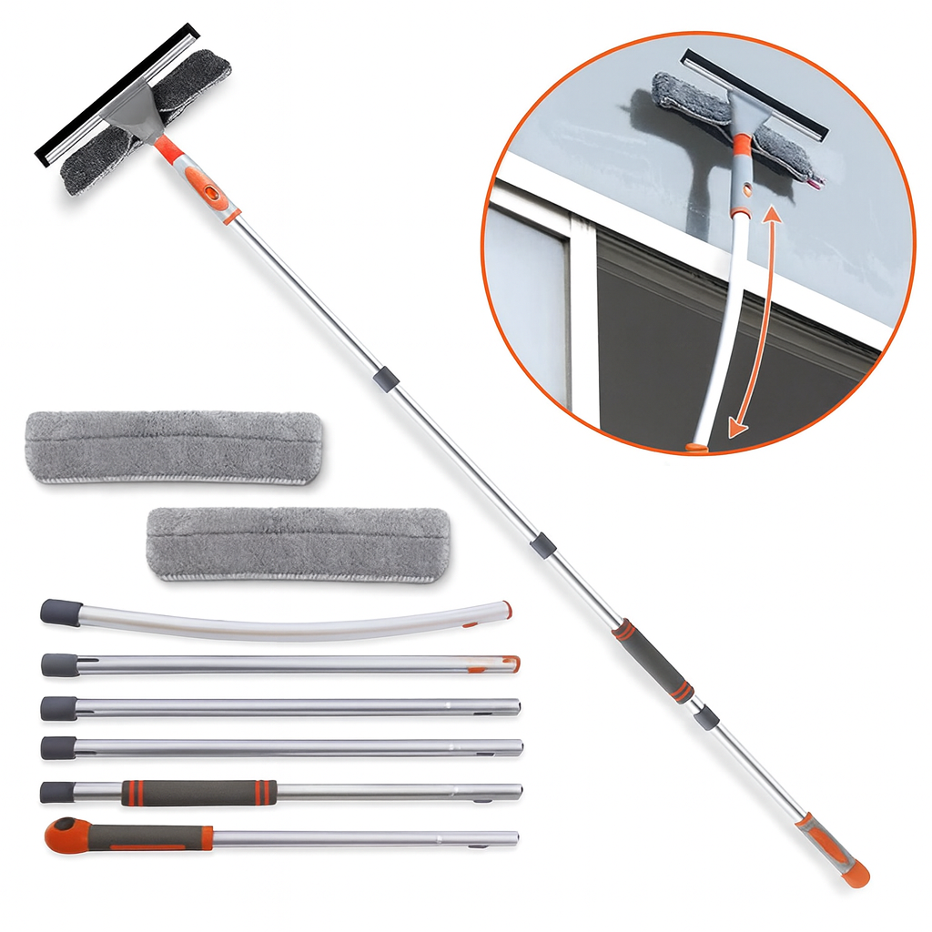 미러브 커브형(190cm) [극세사천 1+1추가 구매] 아파트 유리닦이 베란다 창문 청소 도구 바깥 유리창청소 외부 창문닦기 상가매장 바깥 유리닦이 유리창청소도구 유리창청소용품, 1개 25,200원