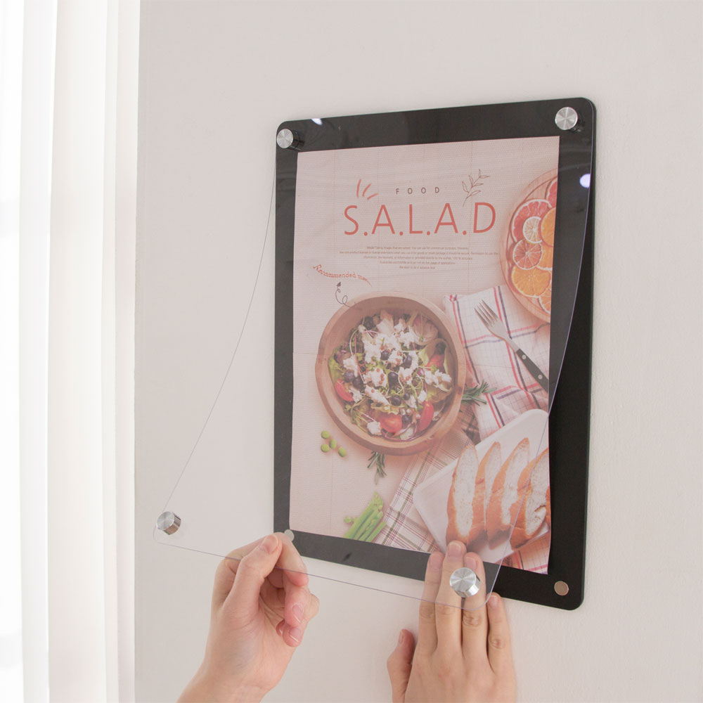 편리한 속지교체 부착용 자석프레임 아크릴 다보액자 A4 A3 B4 12,350원