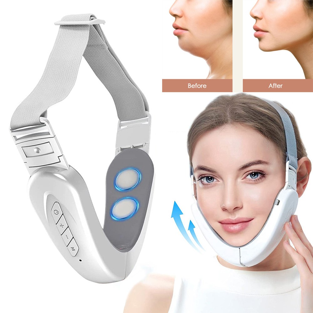 녹색잎 스마트 V라인 ems 페이셜마사지기 LED진동 고주파마사지기 얼굴주름관리 17,900원