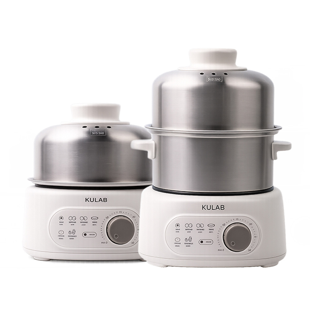 쿠랩 프리미엄 스텐 계란찜기, 1단+2단 64,700원