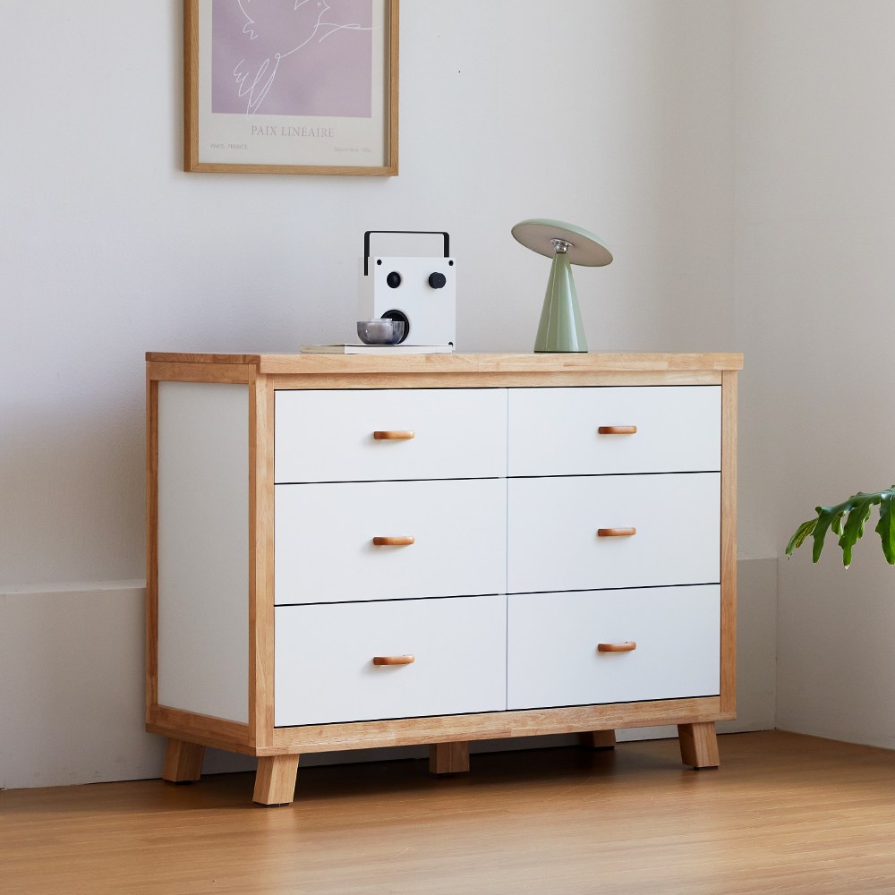 아르볼가구 화이트 1200 3단 원목 와이드 서랍장 화장대 수납장, 3단, 화이트 289,000원