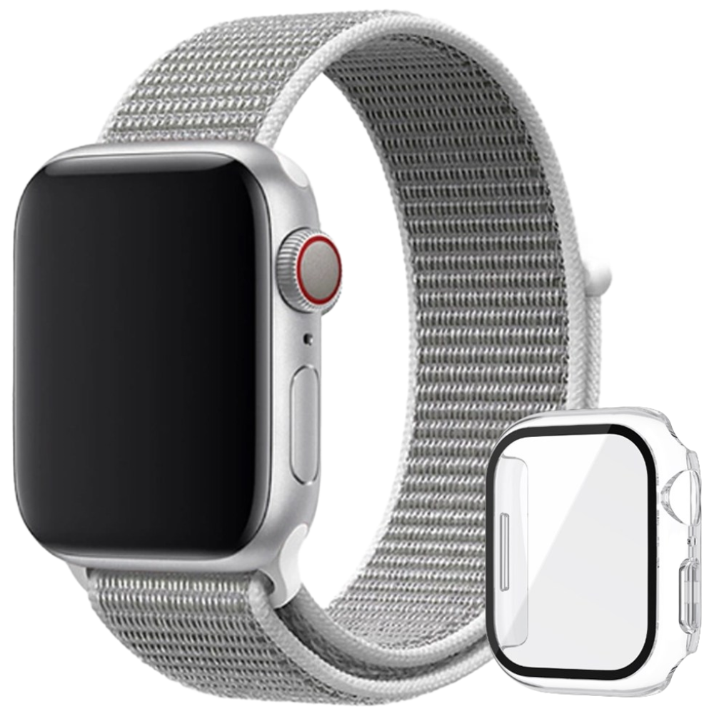 아이비온 애플워치 스포츠 나일론 스트랩 40 44 + 풀커버 케이스 세트 12,900원