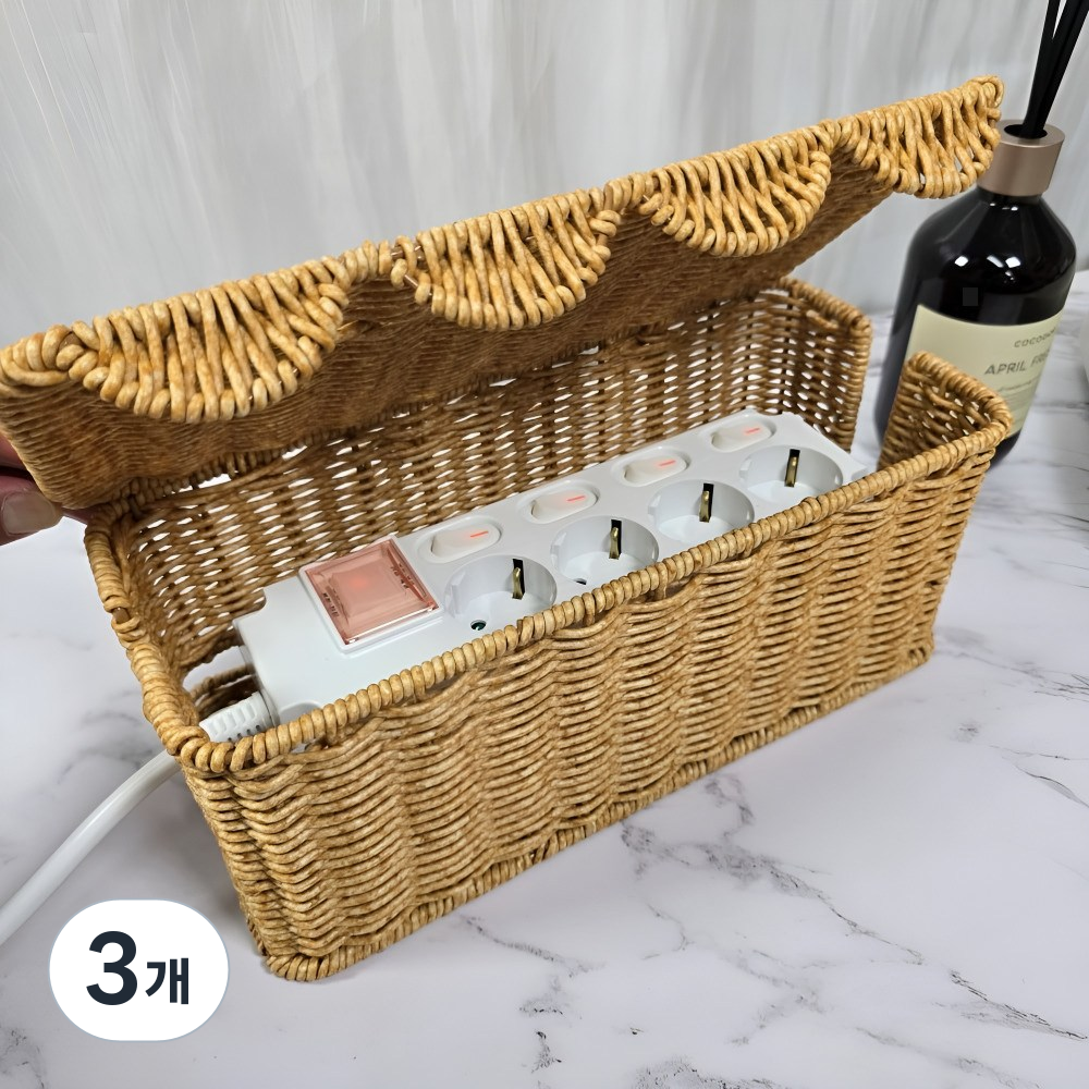 디코앤코 라탄 멀티탭정리함 전선정리함 멀티탭박스 47,000원