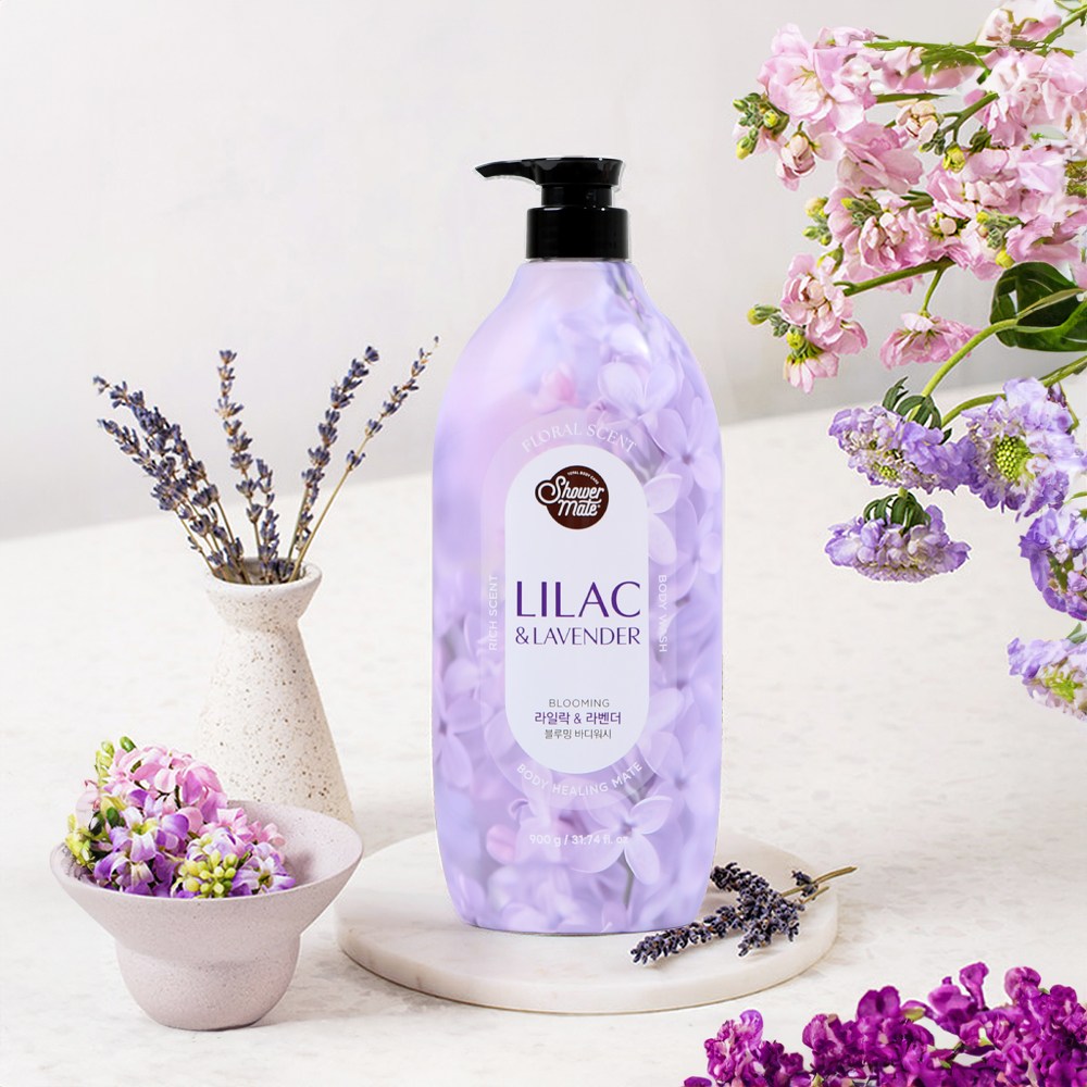 샤워메이트 퍼퓸 바디워시 대용량 900ml 라벤더라일락, 900g, 3개 13,270원