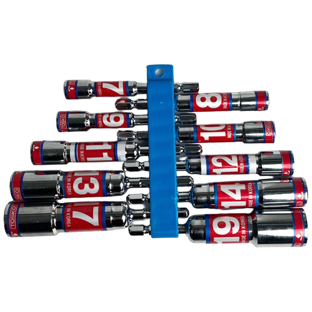 TOSKO 롱비트소켓 국산 육각 렌치 임팩 임팩용 드릴 너트 롱복 7mm ~ 19mm, 1세트 57,400원