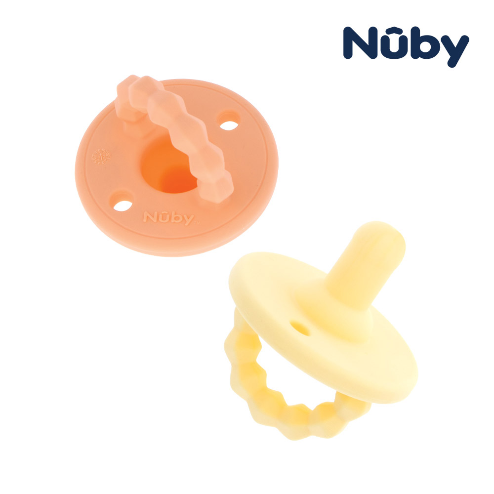 누비 쪽쪽본능 올실리콘 쪽쪽이 공갈 노리개 젖꼭지, 1세트, 레몬&애프리콧, 1단계 10,900원