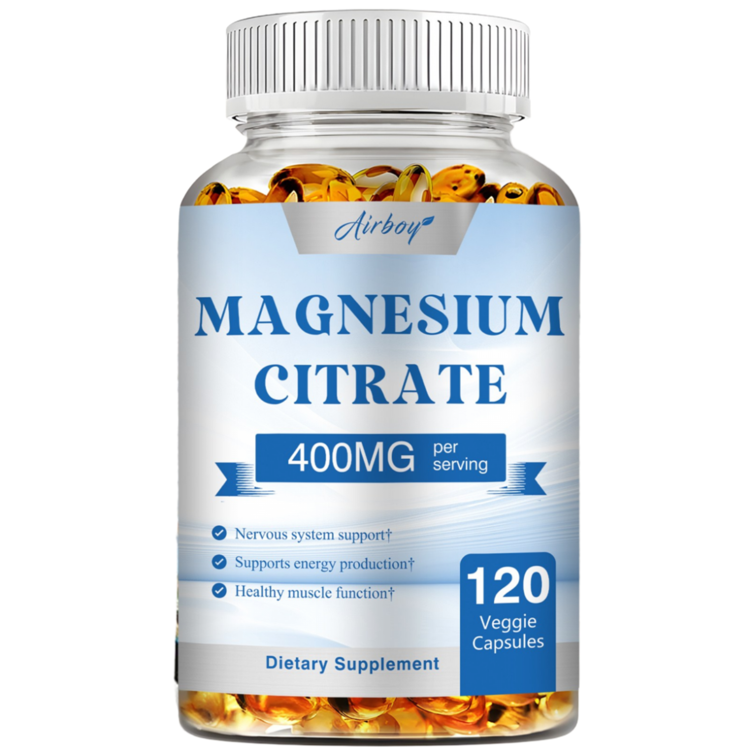 구연산마그네슘 400mg - 뼈, 근육 및 소화 건강에 도움, 최고 함량, 60정, 1개 17,570원