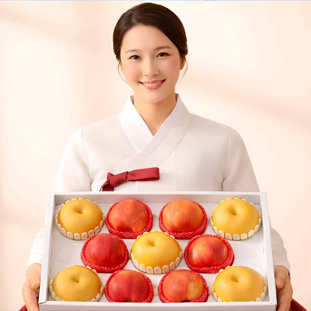 푸른마을 명절 프리미엄 과일 선물세트 사과 배 혼합 6kg  부모님 지인 거래처 선물용 추천 100,000원