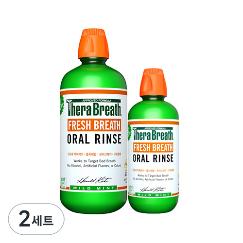 테라브레스 오랄린스 마일드민트 1L + 473ml 세트 60,110원