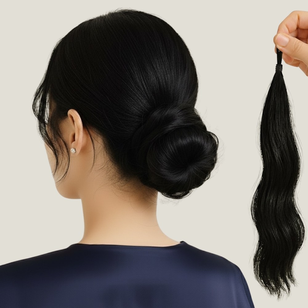 디어코지 트렌디한 웨이브 포니테일 로우번 부분 가발 9,900원