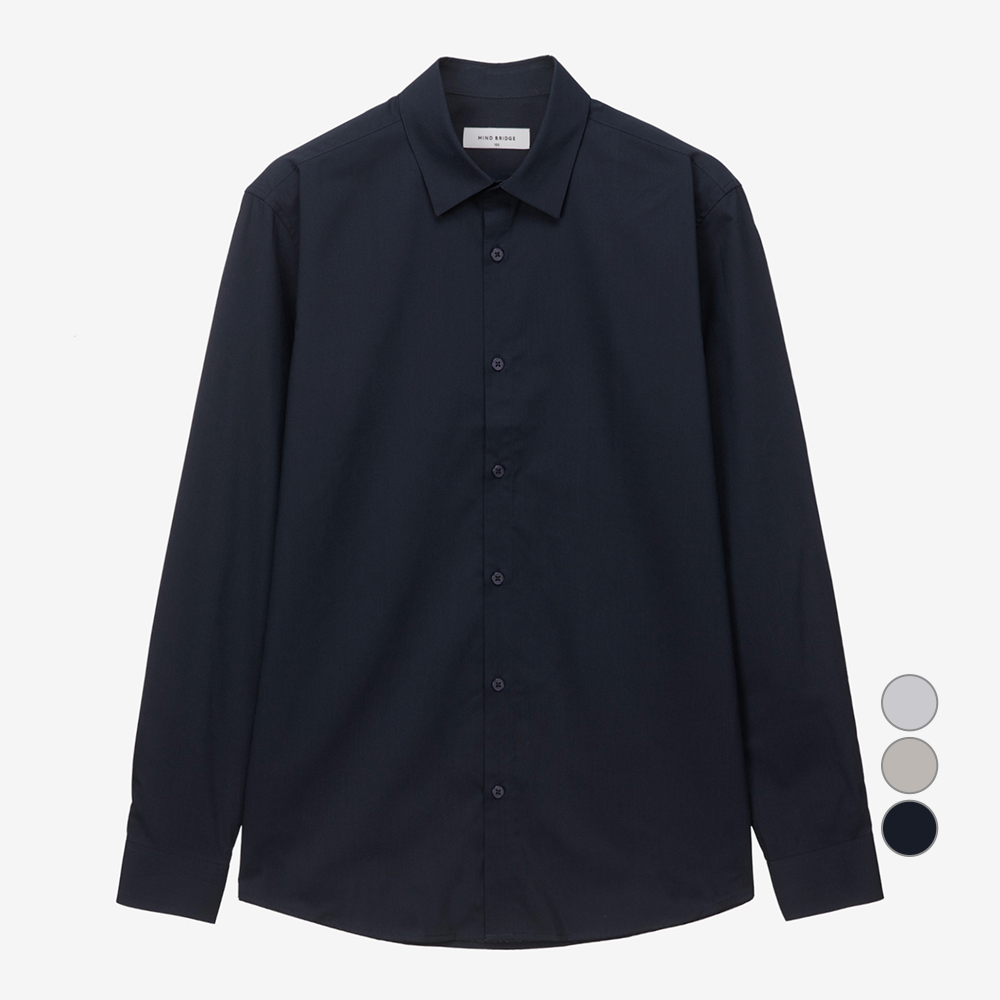 마인드브릿지 남성용 이지케어 레귤러 스판 멜란지 드레스 셔츠 MYDS0183 18,900원