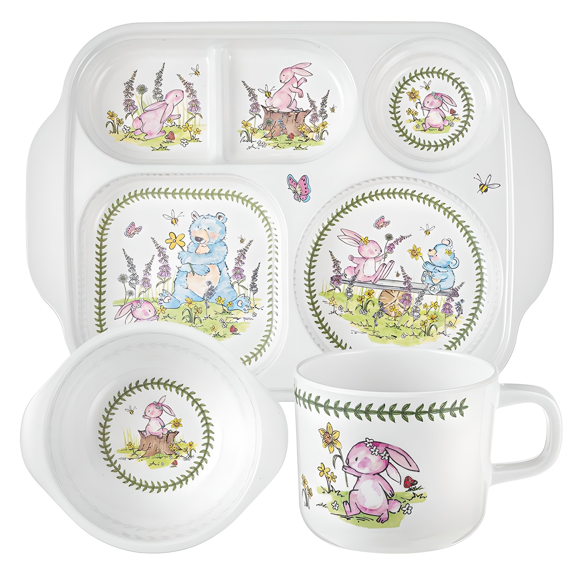 포트메리온 미니 토끼와 곰 식판 세트 21,900원