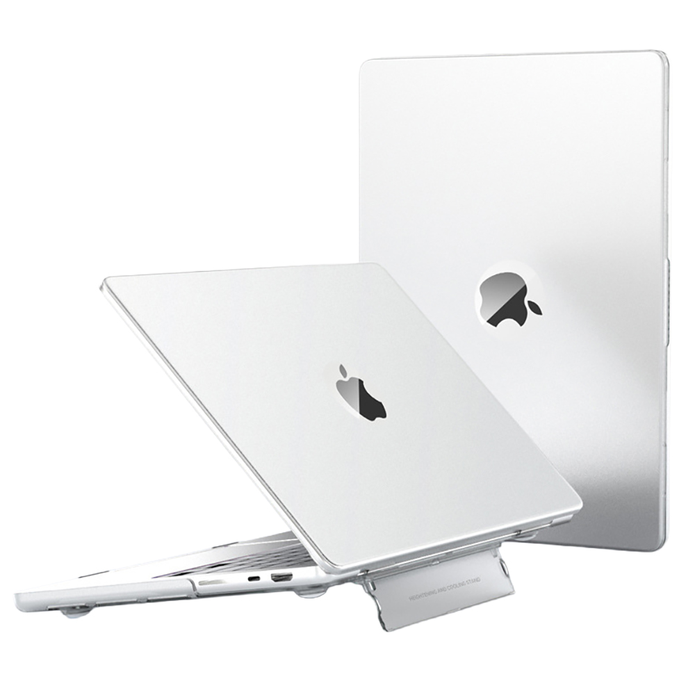 맥북 프로 에어 13.3 13.6 14.2 15 15.3 16 인치M1 M2 M3 M4 M5 반투명 매트 지문방지 거치대 하드 케이스, 반투명 화이트, 1개 17,800원