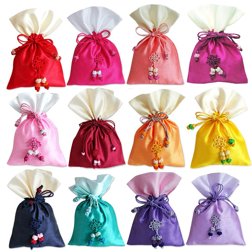 (주)파앤카코리아 비단실크 포장 복주머니-(소) 660원