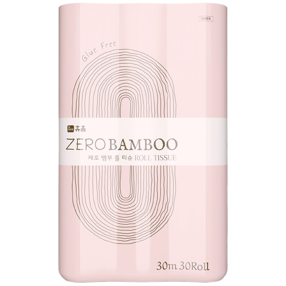 휴홈 글루프리 PFAS프리 제로 대나무 화장지, 30m, 30롤, 1개 19,640원