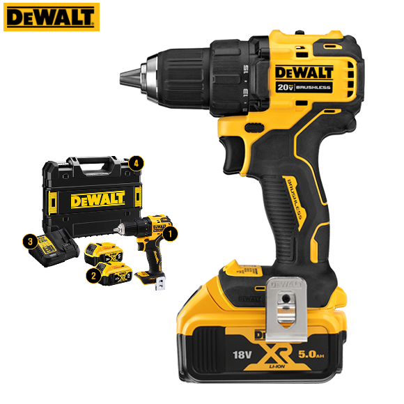 디월트 충전드릴드라이버 DCD708P2 컴팩트 20V 5.0Ah 배터리2개 풀세트, 1세트 474,900원