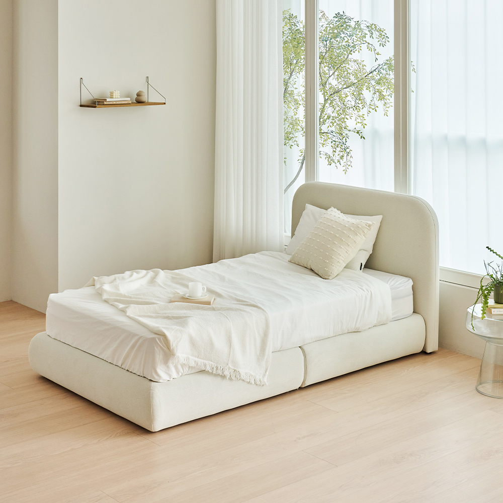 레이디가구 샌드 패브릭 침대 슬림형 프레임 단품 방문설치 180,500원