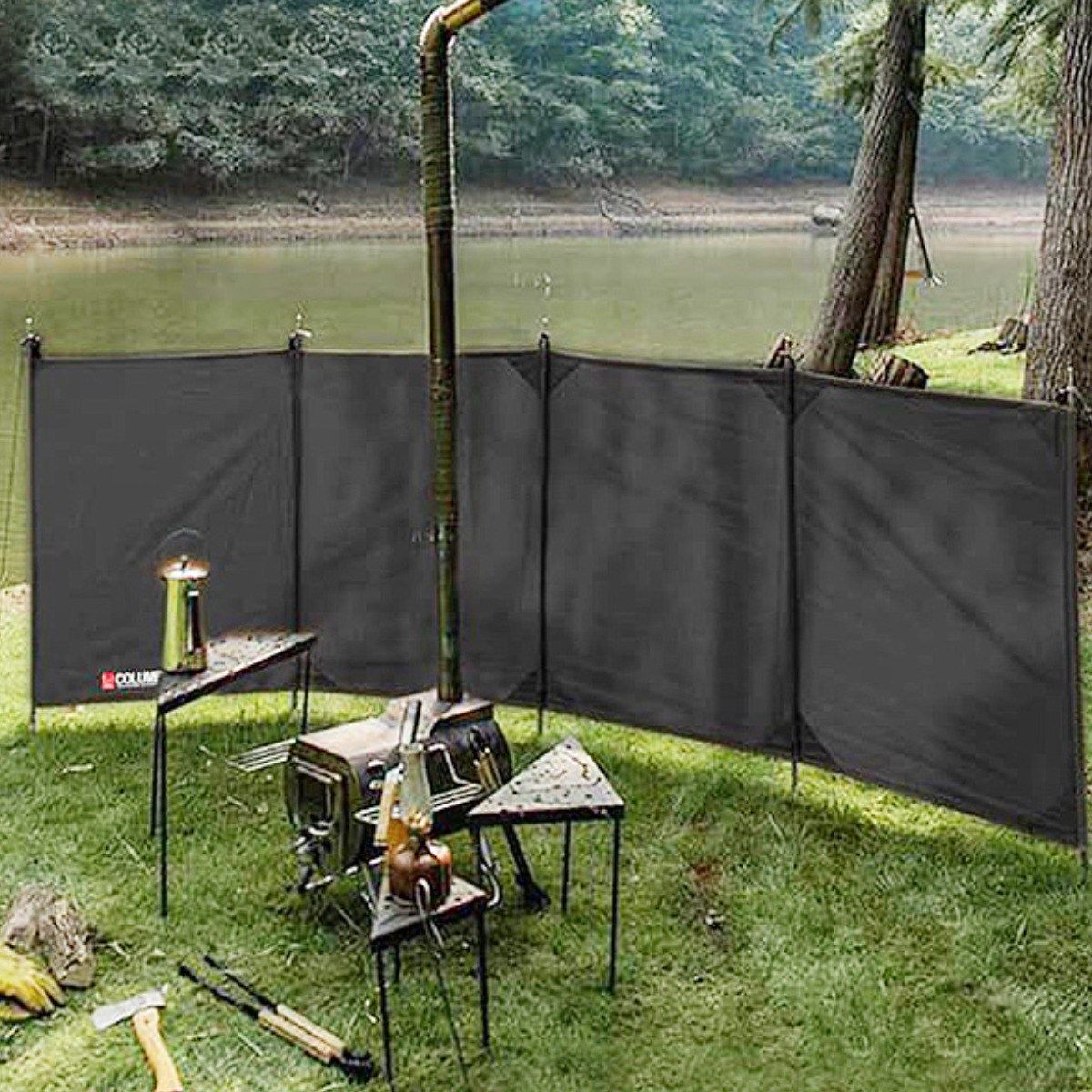 콜럼버스 캠핑 윈드스크린 4단 가림막 사이드월 풀세트 79,800원