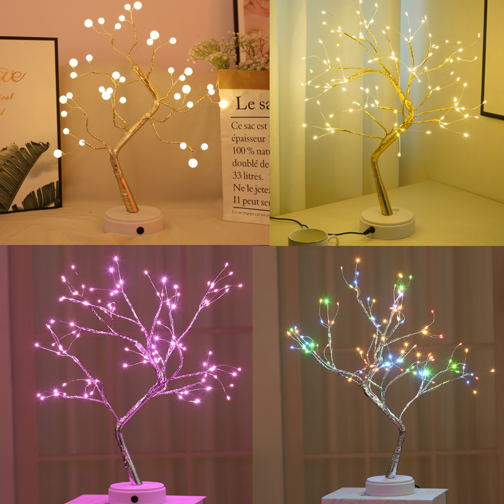 led 자작나무 트리 크리스마스 미니 나무 탁상용 소형 추리 감성 성탄절 예쁜 트리, 1개 9,900원