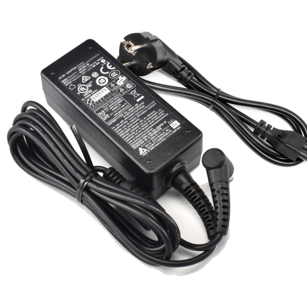 LG 19V 2.1A 40W 외경 4.0mm(턱) AC 어댑터 전원케이블 포함 울트라PC 15N365 15U480-L 15U470 15UD470 충전기, 1개 19,000원