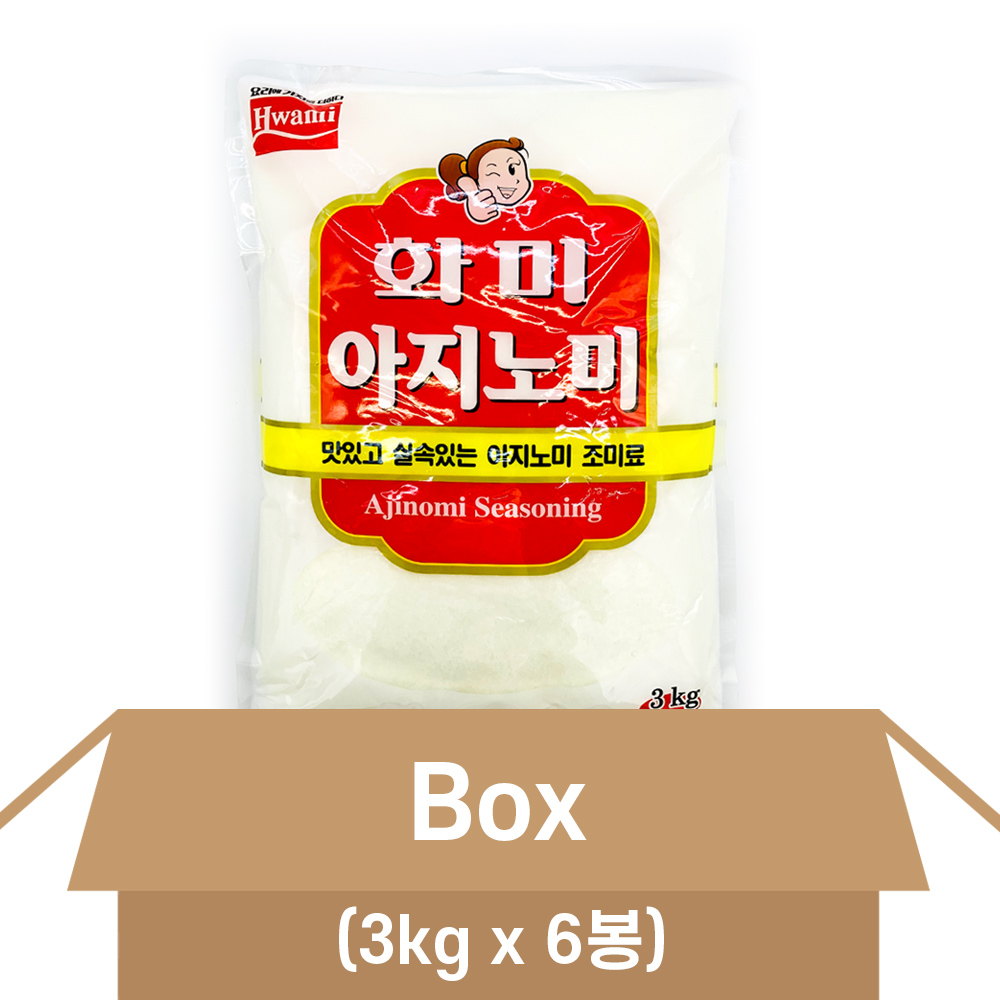 화미 아지노미 3kg X6개 핵산조미료, 3kg, 6개 105,710원