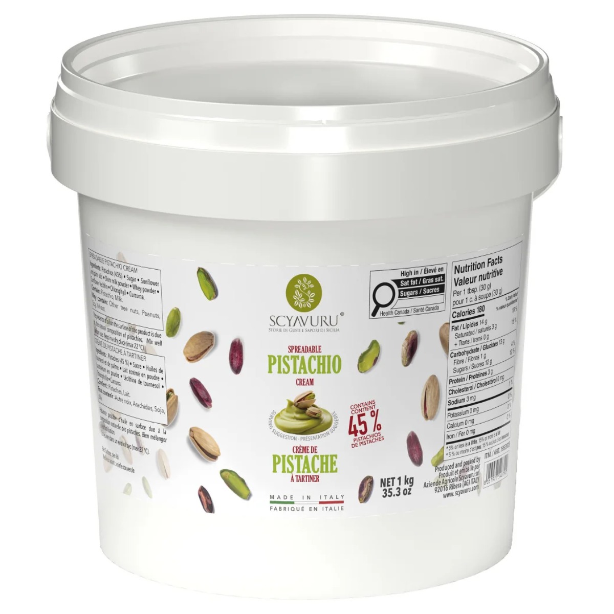 피스타치오 스프레드 대용량 업소용 1kg 45% 두바이 쫀득 쿠키 두쫀쿠(캐나다 발송) 219,900원