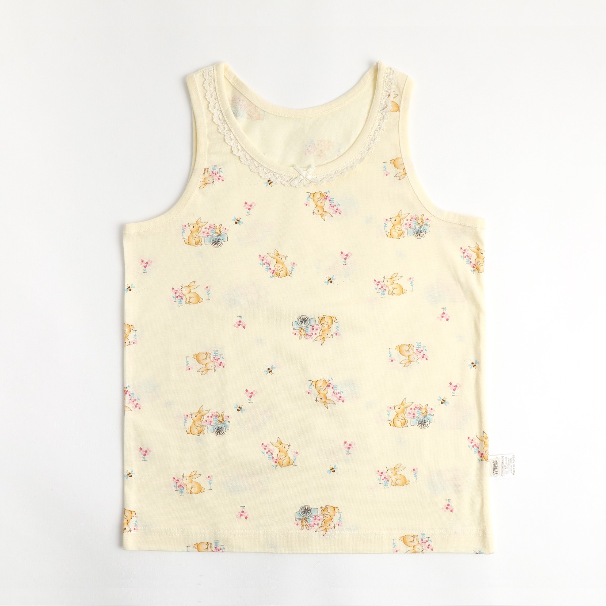 [샤랄라] 여아런닝 국산 순면 무형광 아기런닝 1매 13,000원