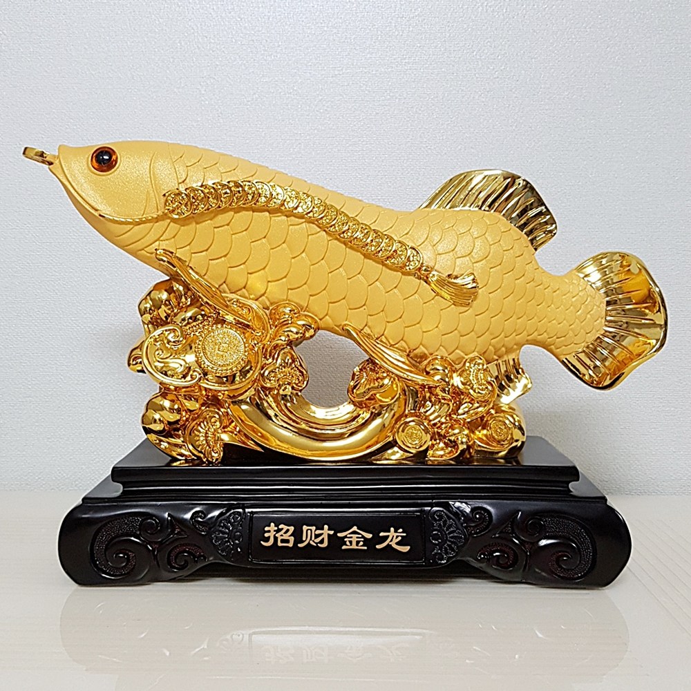 다잇홈데코 황금 좌대 잉어 물고기 장식품 인테리어소품 개업 선물 집들이선물 79,000원
