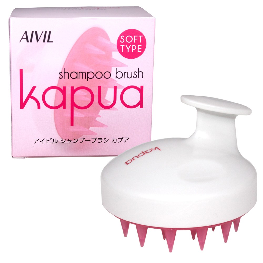 아이빌 AIVIL 카푸아 마사지 샴푸브러쉬 핑크 소프트타입(일본직수입 정품) /두피와모공을 깨끗하게 마사지용 실리콘고무 샴푸부러쉬 두피브러쉬 25,000원