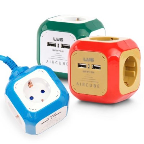 [텐바이텐] 러그 고용량 멀티탭 에어큐브 4구 USB 5m 콘센트_(892201) 35,500원