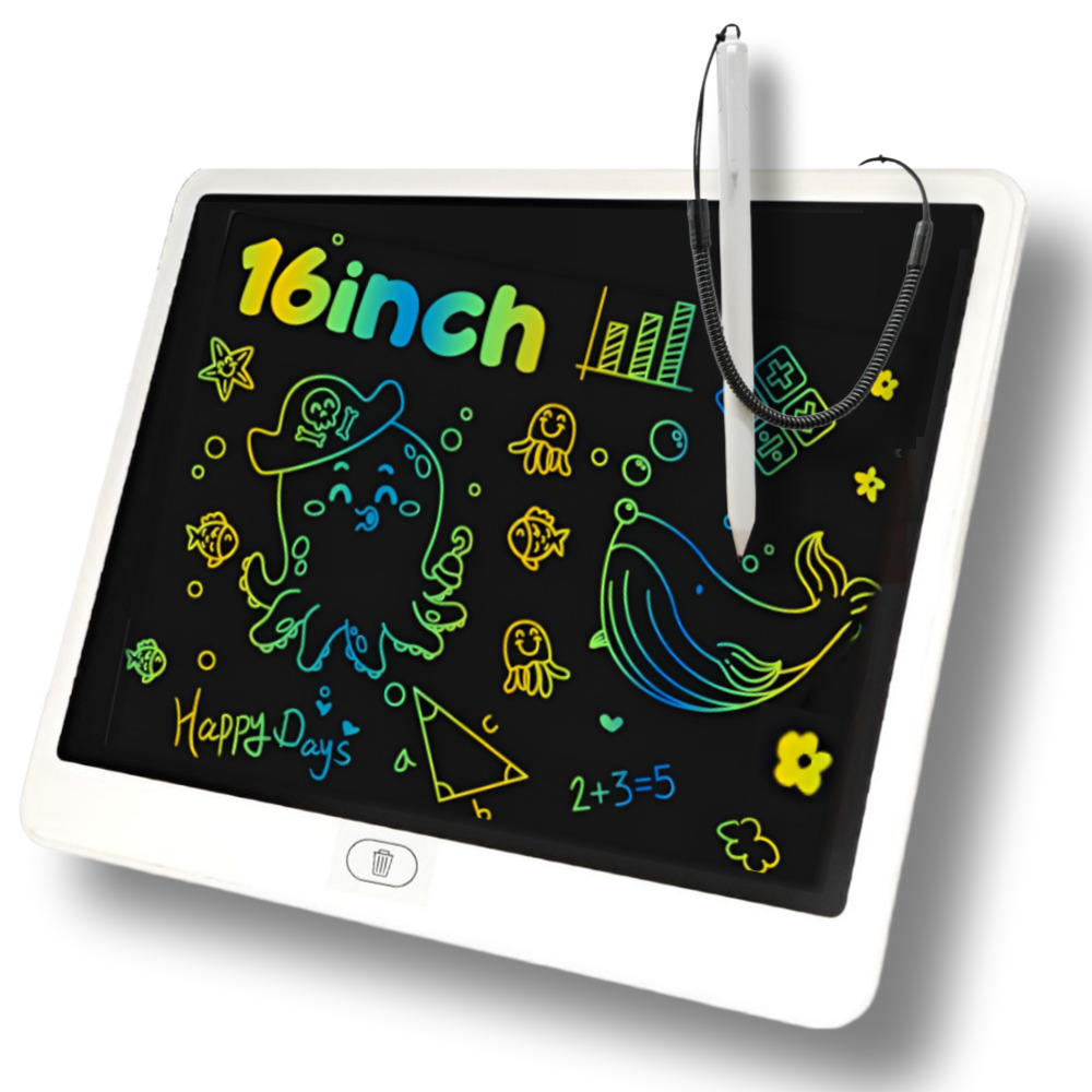 어나더토이 16inch (40cm) LCD 끈 드로잉패드 전자 컬러 스케치북 전자칠판 노트 스마트보드 15,000원