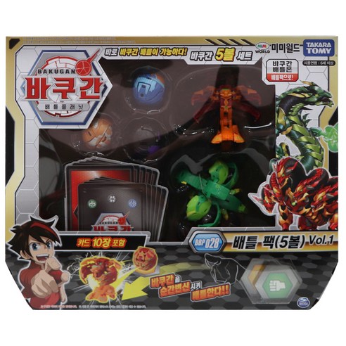 토미 미미월드 바쿠간 BBP 028 배틀 팩 VOL1 로봇장난감 44,340원