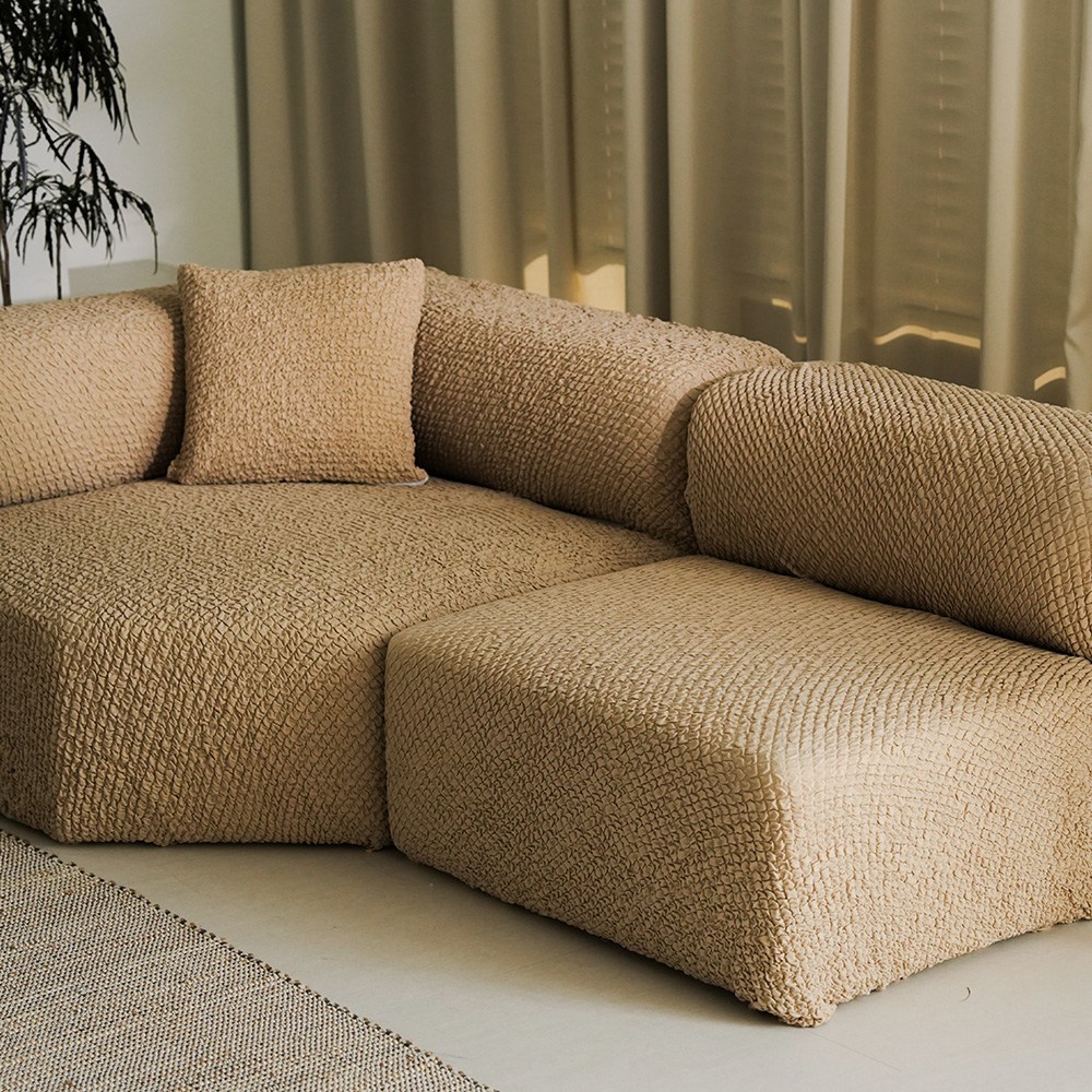 아우노아 링클핏 사계절 고탄력 스판 커버 덮개, 1개, 진베이지 99,000원