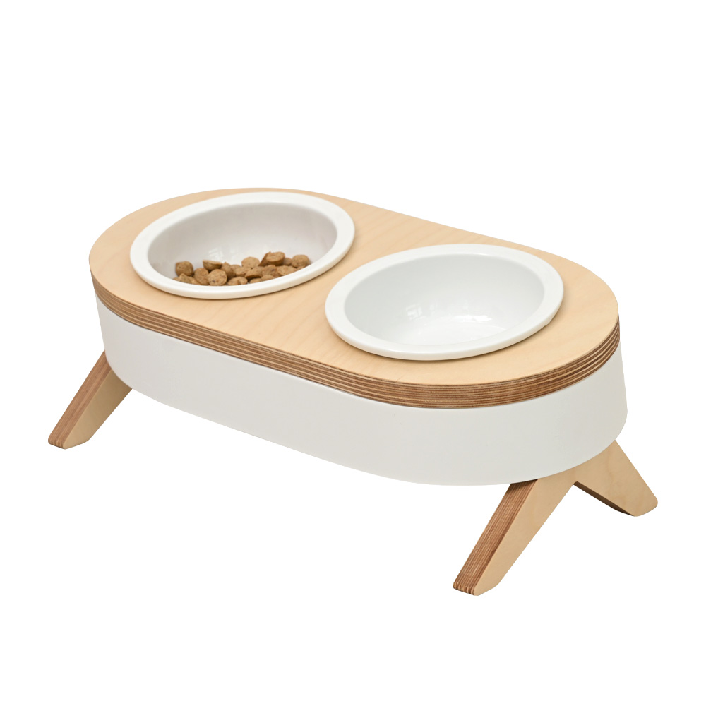 핑크테일 자작나무 방수코팅 스틸프레임 반려동물 식기 묵직한 2구 29,800원