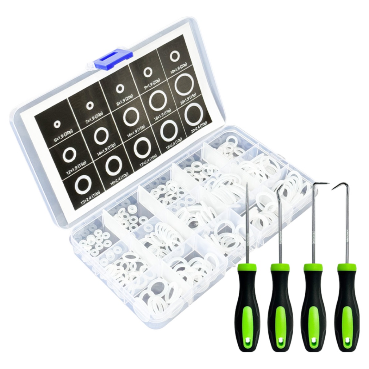 세인티에프 고열오링세트(15종)+오링풀러세트(4p) 225p 60~220도 O링 고무링, 1세트 11,000원