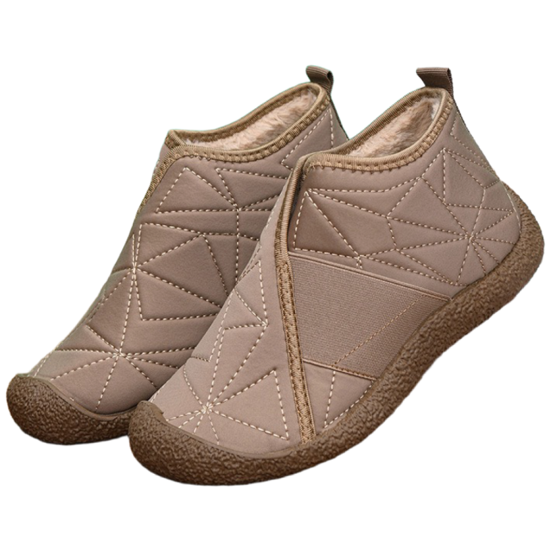 레오엘 겨울 여성 방한화 중년 엄마신발 털안감 미끄럼방지 부드러운 패딩슈즈 22,400원