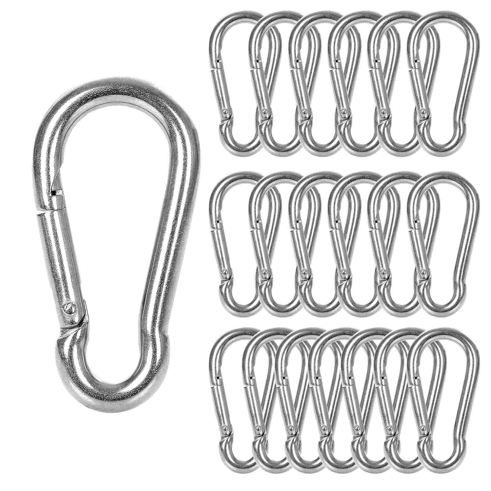 강철합금 카라비너, 20개, 은색 10,000원