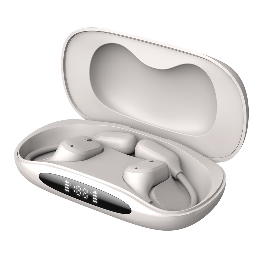 오지렌 ENC 노이즈 캔슬링 오픈 귀걸이형 블루투스 이어폰, 아이보리, 현재가 15,900원