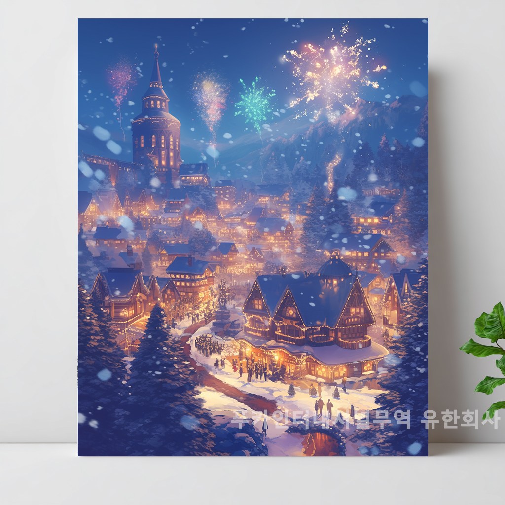 티레오 캔버스형 보석십자수 DIY 키트 40 x 50cm 액자형 풍수 장식품 돈들어오는 거실 현관 인테리어 실내 대형 그림 3D 원형 비즈 24,680원