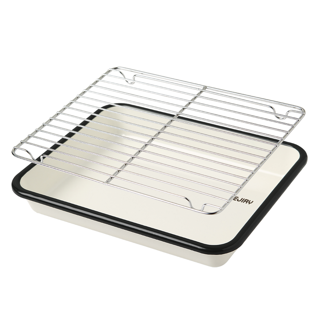 에지리 레모 법랑 사각트레이 프림 아이보리 + 스텐망 세트, 1세트, 사각트레이 + 스텐망 44,000원